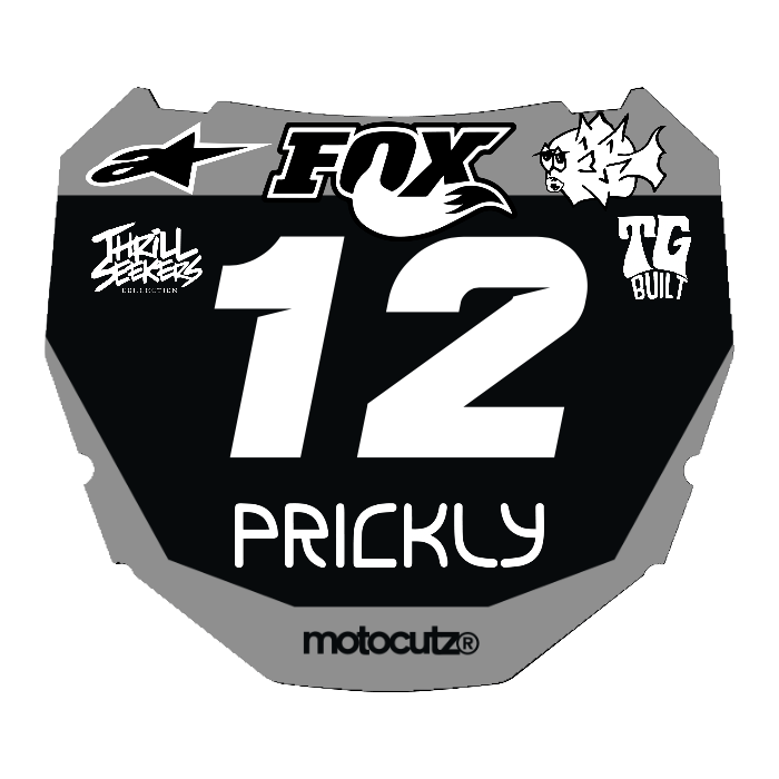 CUSTOM ODI NUMBER PLATE DECAL