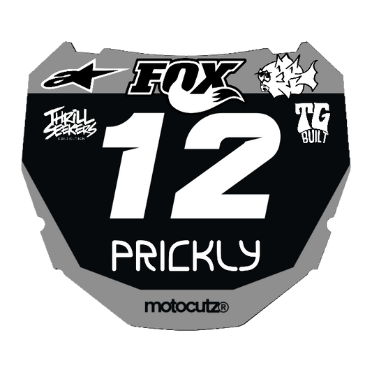 CUSTOM ODI NUMBER PLATE DECAL