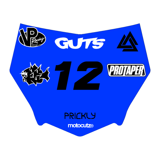 CUSTOM MOTOCUTZ FRONT PLATE DECAL