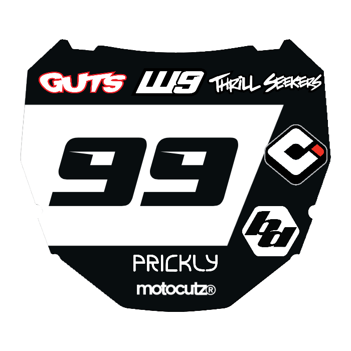 CUSTOM ODI NUMBER PLATE DECAL