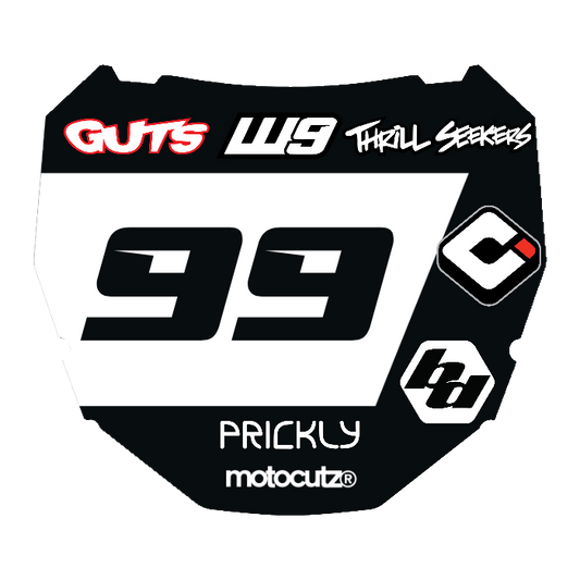 CUSTOM ODI NUMBER PLATE DECAL