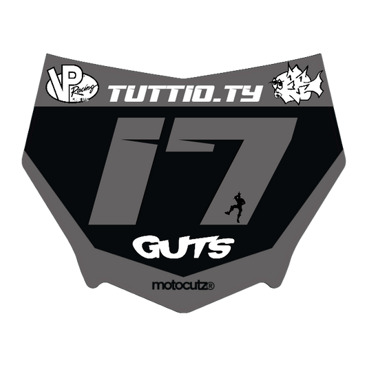CUSTOM MOTOCUTZ FRONT PLATE DECAL