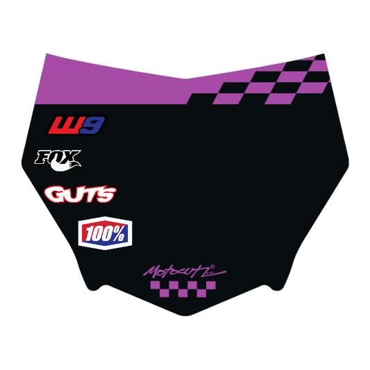 CUSTOM MOTOCUTZ FRONT PLATE DECAL
