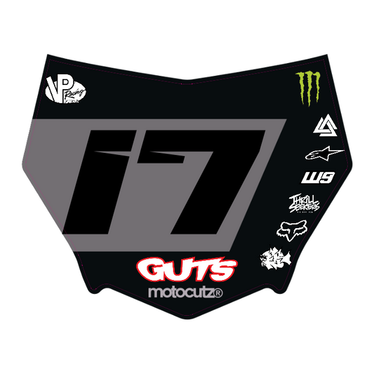 CUSTOM MOTOCUTZ FRONT PLATE DECAL