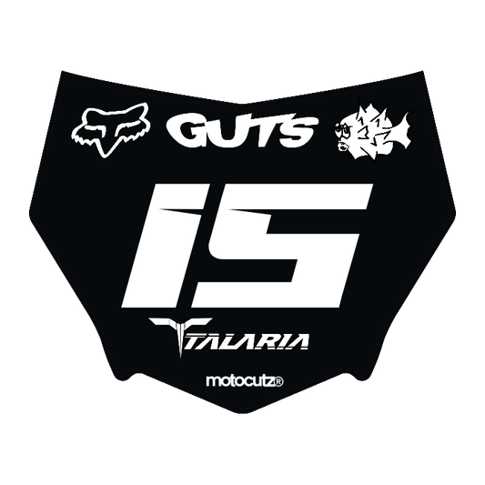 CUSTOM MOTOCUTZ FRONT PLATE DECAL