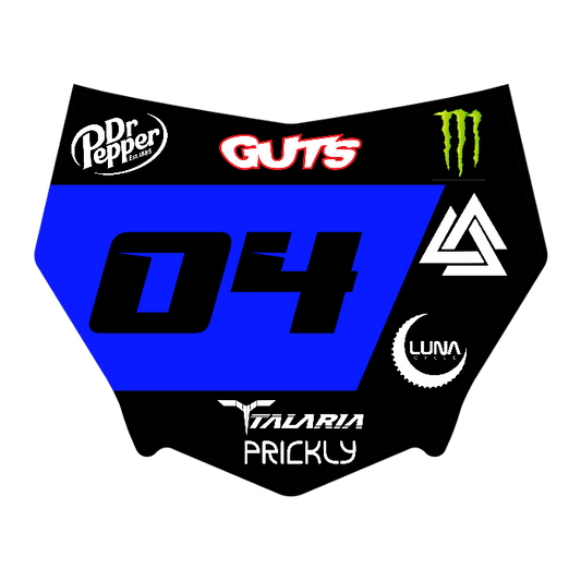 CUSTOM MOTOCUTZ FRONT PLATE DECAL