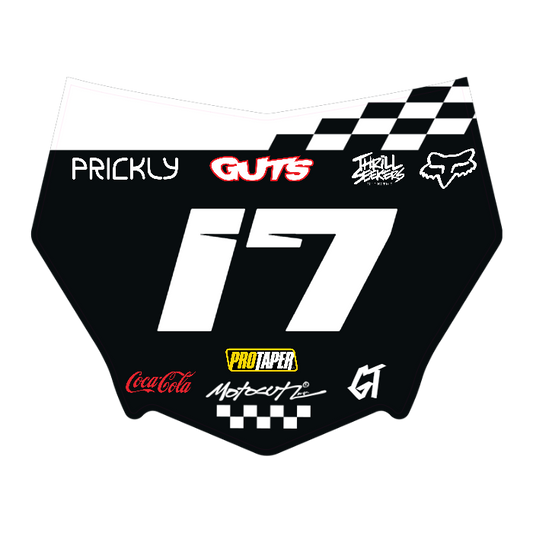 CUSTOM MOTOCUTZ FRONT PLATE DECAL