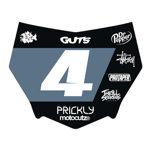 CUSTOM MOTOCUTZ FRONT PLATE DECAL