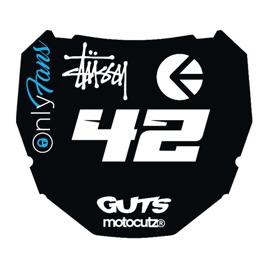 CUSTOM ODI NUMBER PLATE DECAL