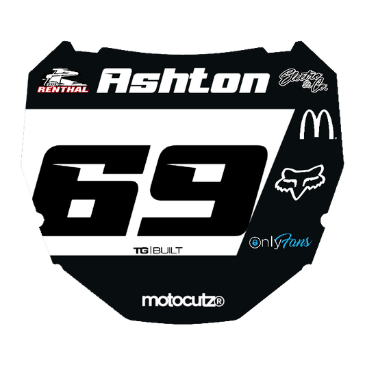 CUSTOM ODI NUMBER PLATE DECAL