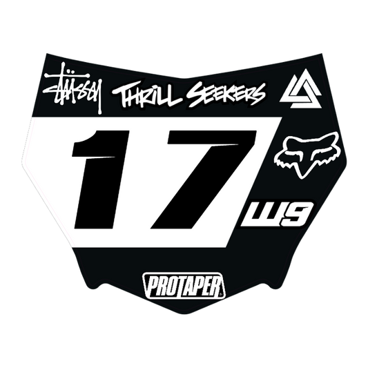 CUSTOM MOTOCUTZ FRONT PLATE DECAL