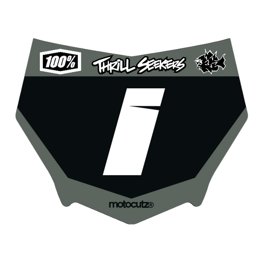 CUSTOM MOTOCUTZ FRONT PLATE DECAL