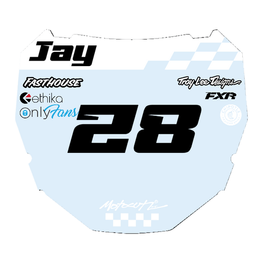 CUSTOM ODI NUMBER PLATE DECAL
