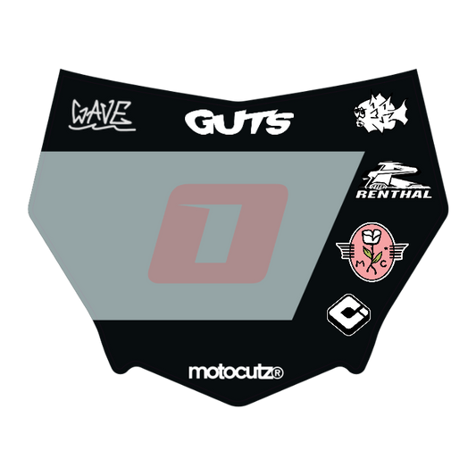 CUSTOM MOTOCUTZ FRONT PLATE DECAL