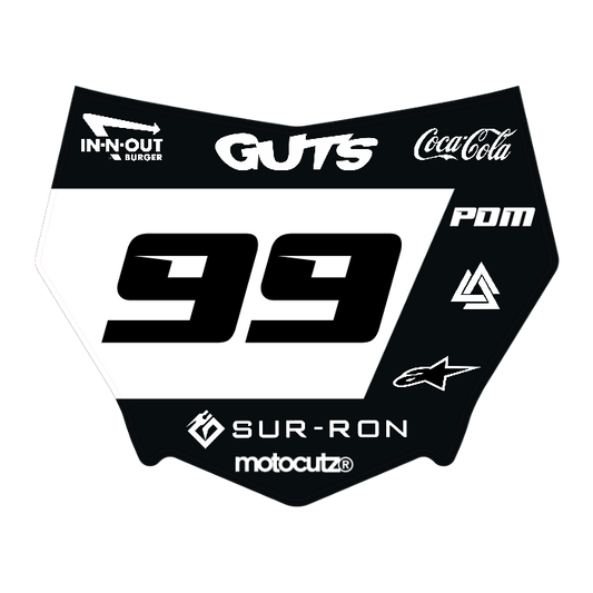 CUSTOM MOTOCUTZ FRONT PLATE DECAL