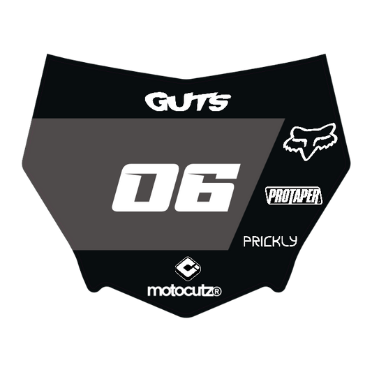 CUSTOM MOTOCUTZ FRONT PLATE DECAL