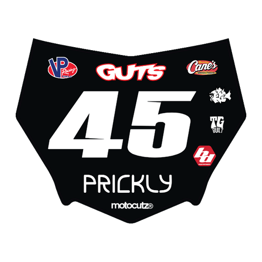 CUSTOM MOTOCUTZ FRONT PLATE DECAL