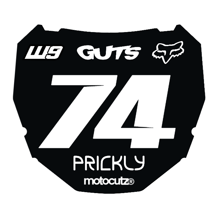 CUSTOM ODI NUMBER PLATE DECAL