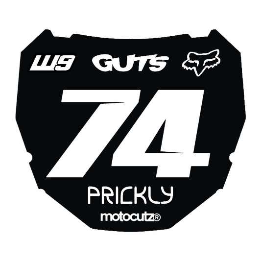 CUSTOM ODI NUMBER PLATE DECAL