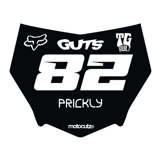 CUSTOM MOTOCUTZ FRONT PLATE DECAL