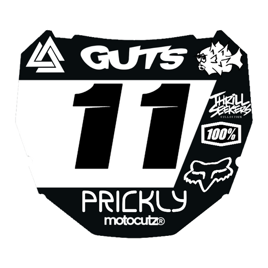 CUSTOM ODI NUMBER PLATE DECAL