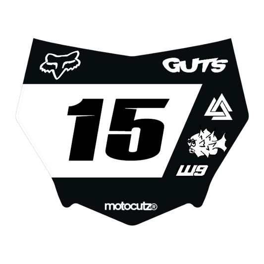CUSTOM MOTOCUTZ FRONT PLATE DECAL