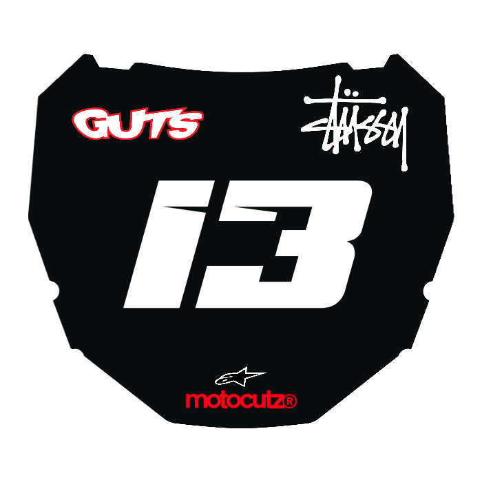 CUSTOM ODI NUMBER PLATE DECAL