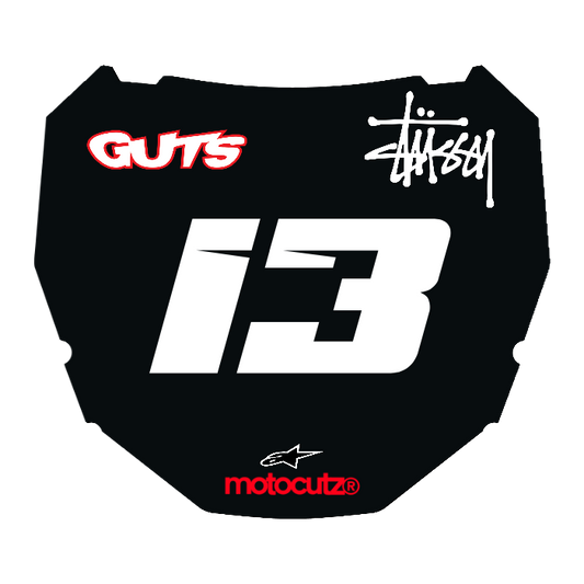CUSTOM ODI NUMBER PLATE DECAL