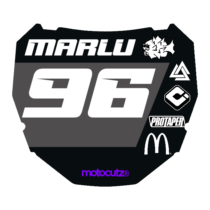 CUSTOM ODI NUMBER PLATE DECAL