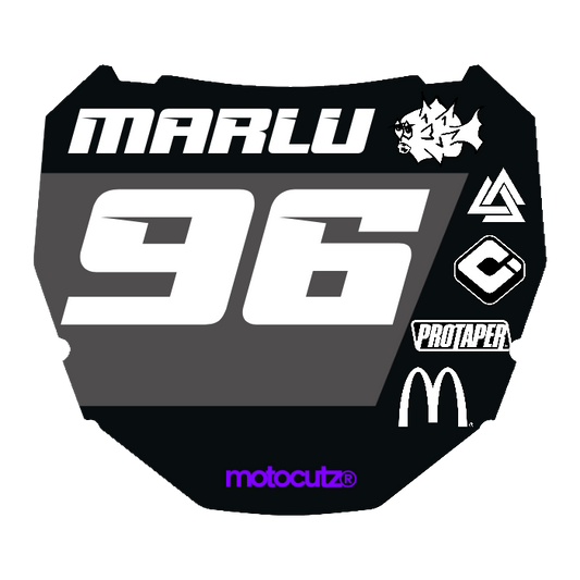 CUSTOM ODI NUMBER PLATE DECAL