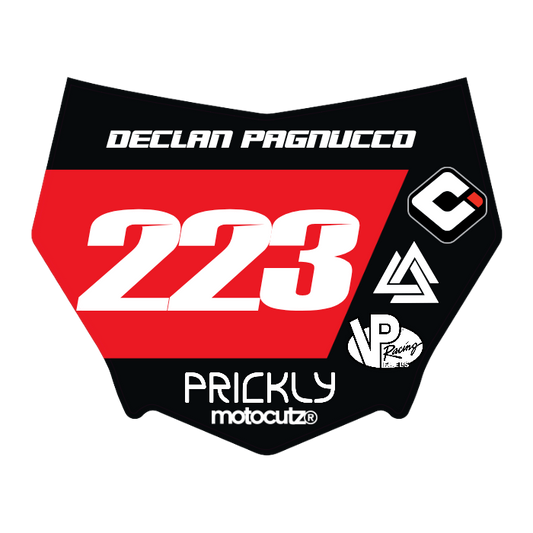 CUSTOM MOTOCUTZ FRONT PLATE DECAL