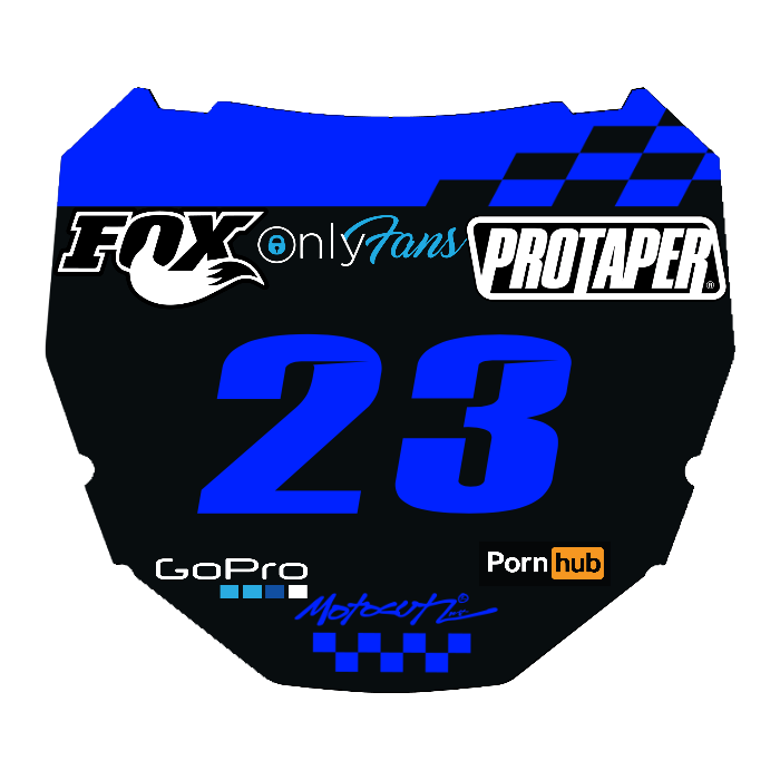 CUSTOM ODI NUMBER PLATE DECAL