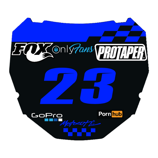 CUSTOM ODI NUMBER PLATE DECAL