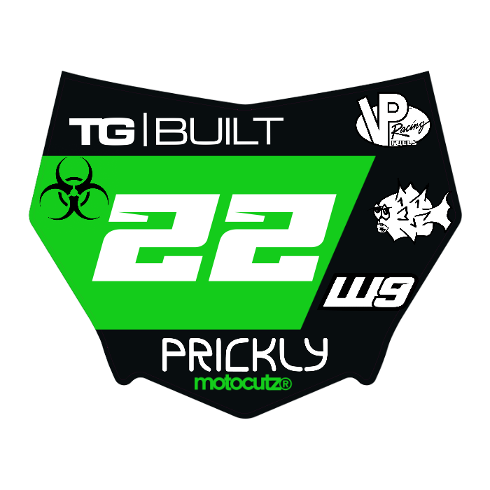 CUSTOM MOTOCUTZ FRONT PLATE DECAL