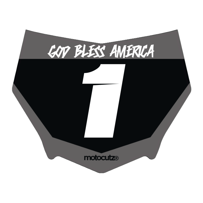 CUSTOM MOTOCUTZ FRONT PLATE DECAL