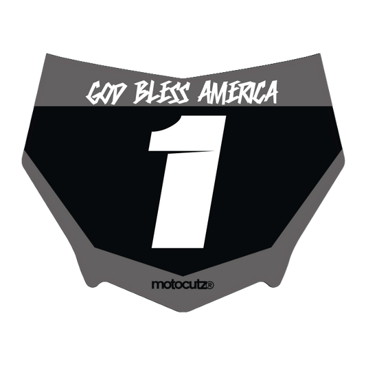 CUSTOM MOTOCUTZ FRONT PLATE DECAL