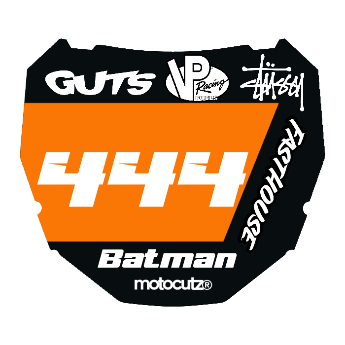 CUSTOM ODI NUMBER PLATE DECAL