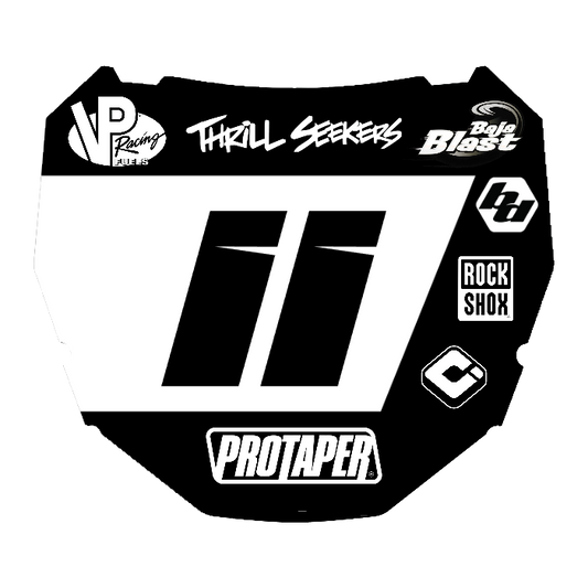 CUSTOM ODI NUMBER PLATE DECAL