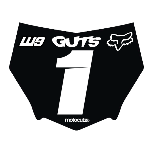 CUSTOM MOTOCUTZ FRONT PLATE DECAL
