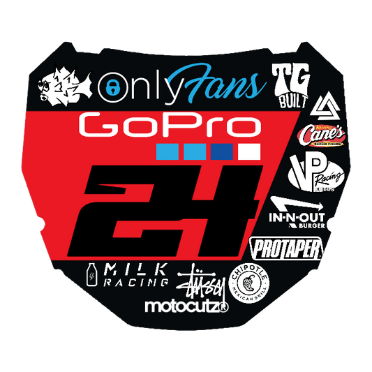CUSTOM ODI NUMBER PLATE DECAL