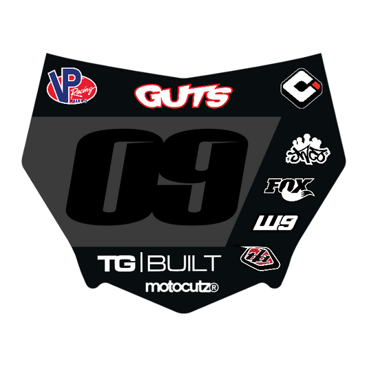 CUSTOM MOTOCUTZ FRONT PLATE DECAL