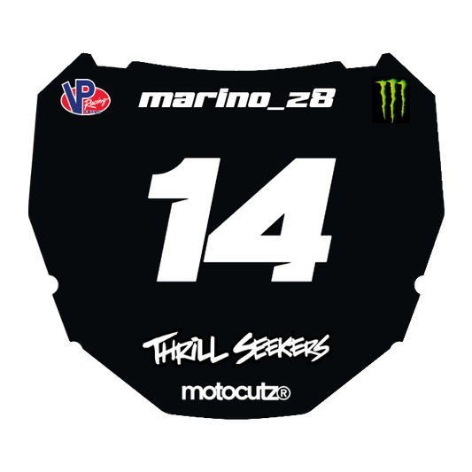 CUSTOM ODI NUMBER PLATE DECAL