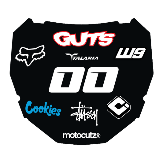 CUSTOM ODI NUMBER PLATE DECAL