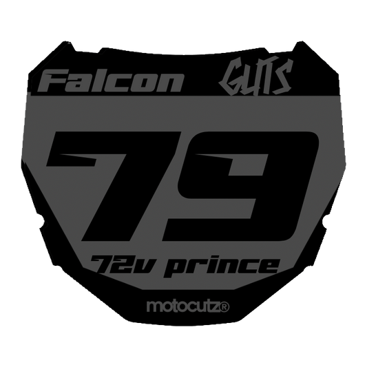 CUSTOM ODI NUMBER PLATE DECAL