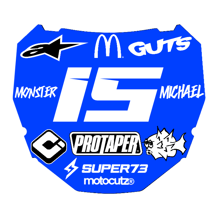 CUSTOM ODI NUMBER PLATE DECAL