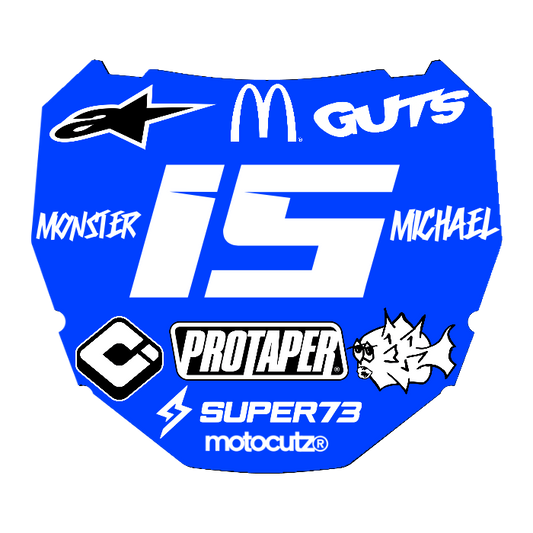 CUSTOM ODI NUMBER PLATE DECAL