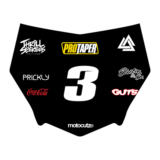 CUSTOM MOTOCUTZ FRONT PLATE DECAL