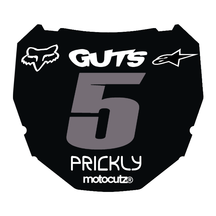 CUSTOM ODI NUMBER PLATE DECAL