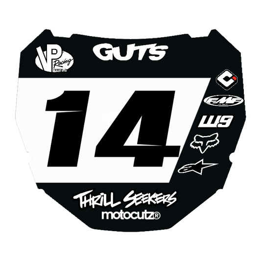 CUSTOM ODI NUMBER PLATE DECAL