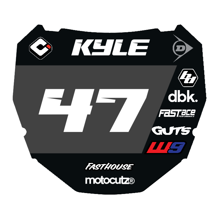 CUSTOM ODI NUMBER PLATE DECAL